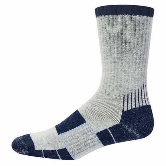 NWT 4-Pack Men's Multi-color Merino Wool Blend Cushioned Socks with Arch Support - Picture 7 of 13